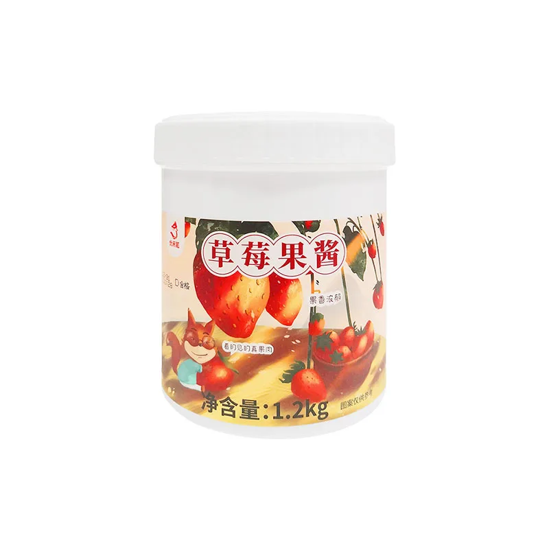 1.2kg Strawberry Jam Brands Aseptic Fruit Strawberry Jam With Fruit Tea Drink