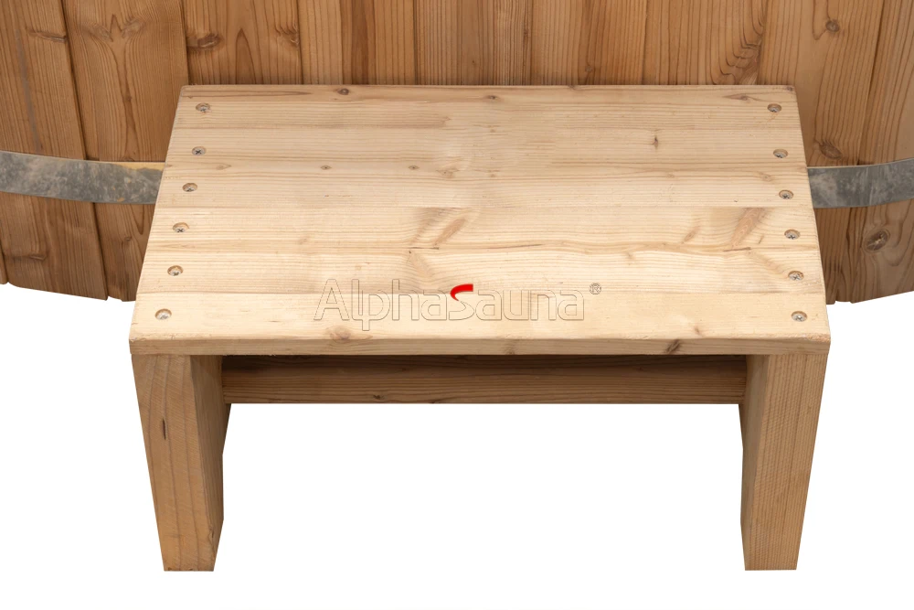 New Design 1 Person Wooden Small Premium Cold Plunge Tub Set With Chiller Optional And Standing Ice Bath Tub Customized Logo