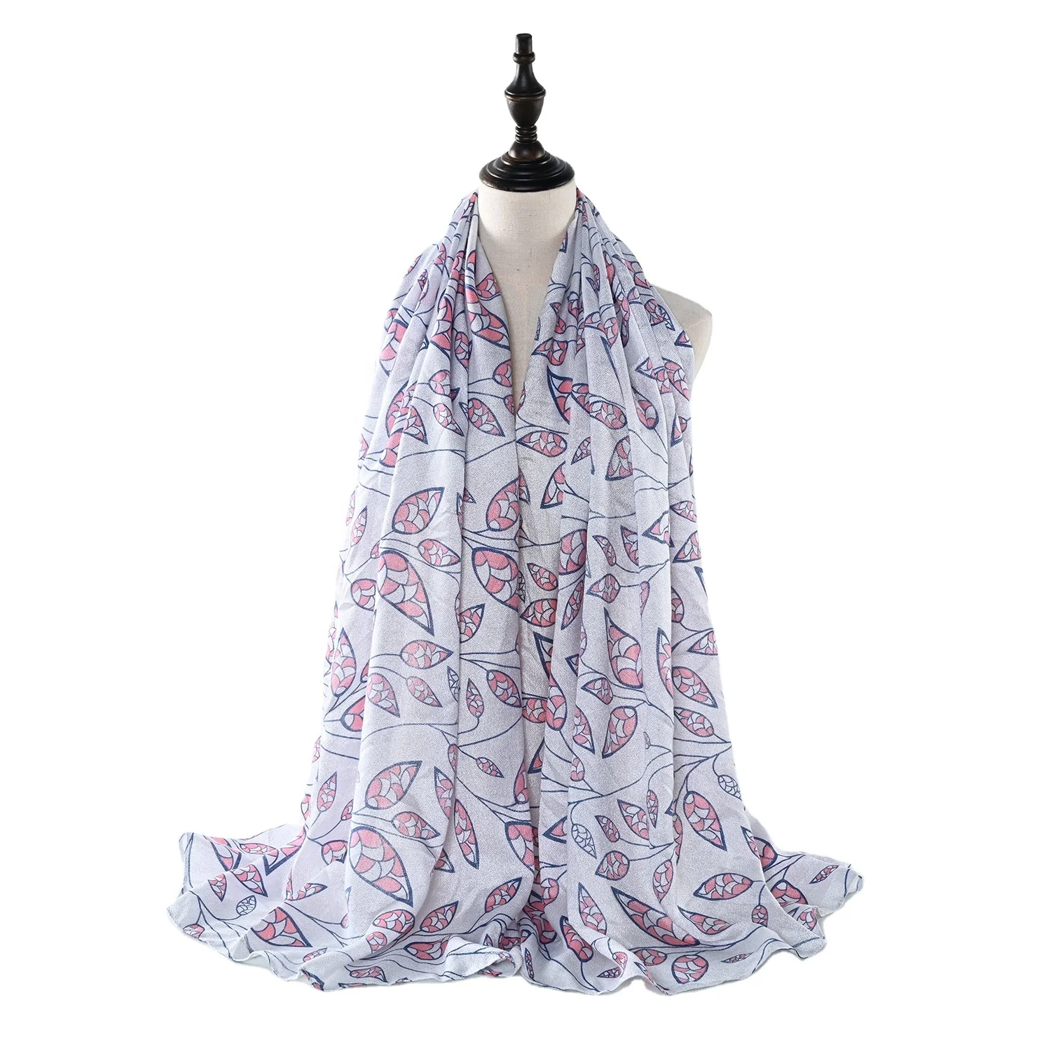 Wholesale Turkish Foulard Instant Hijab Scarf Women Hijab New Graphic Customization Big Chiffon Hijab Scarves