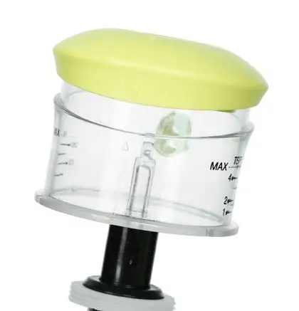 Competitive price oil and vinegar press and measure glass dispenser bottle