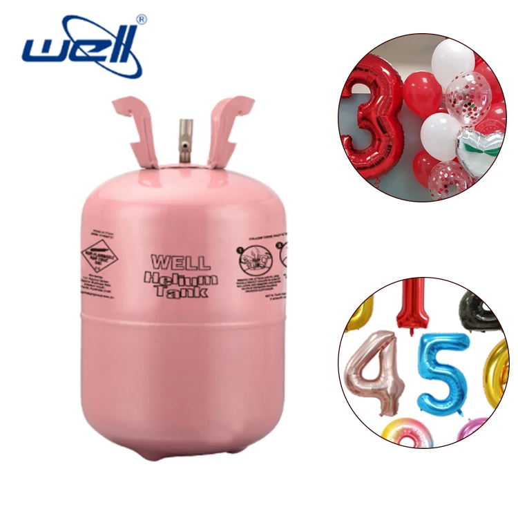 2020 7.1L Custom helium gas cylinder price balloon helium with gas empty bottle filled helium gas