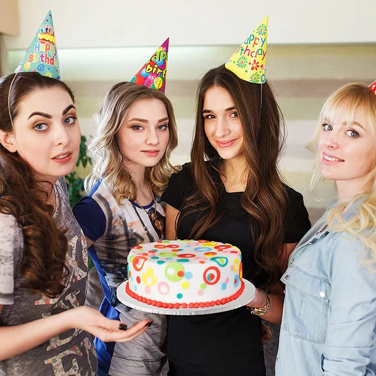 Hot Sale Customized Thick Cake Board Food Grade Cake White Circle Cardboard Base