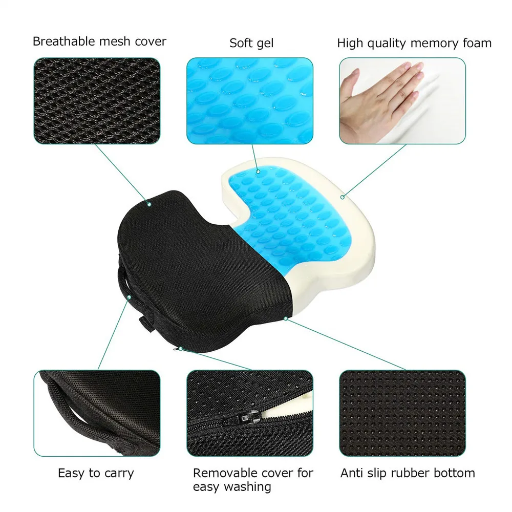 Hanchuan Best Honeycomb Heated Ireland Sharper Image Gel Seat Cushion