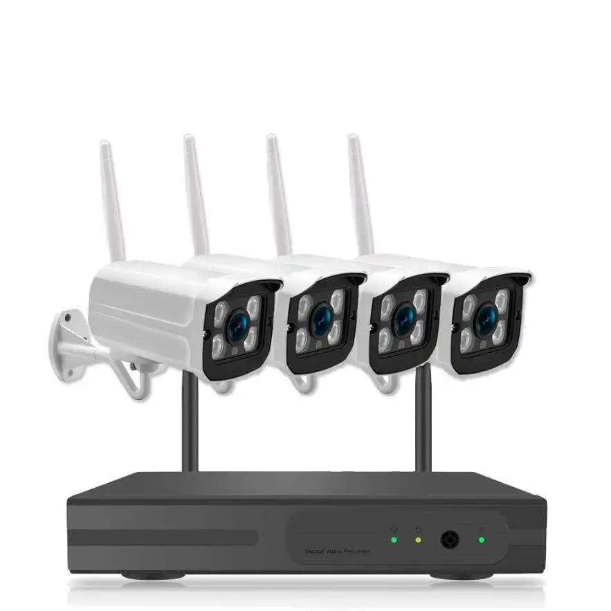 Wireless Cctv Nvr Tuya Smart  Life Outdoor 2MP 1080P Security Surveillance System 4ch Wifi Kit