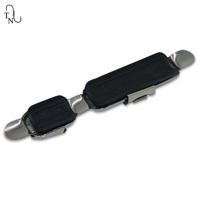 TN84 Derui S7 Stainless Steel 13.5CM 31G Spinning Reel Seats Deck Plate Type Reel Seat Clip Rubber Pad Fishing Rod
