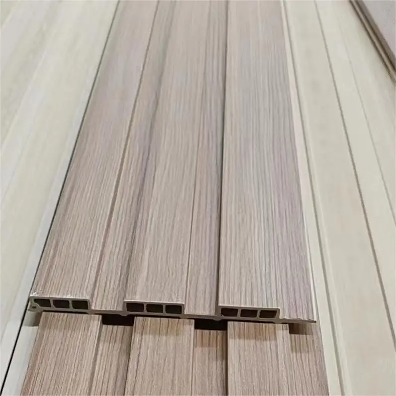 cheap seamless indoor wave 3d great wall fluted slat pvc cladding texture wpc spc wall panel