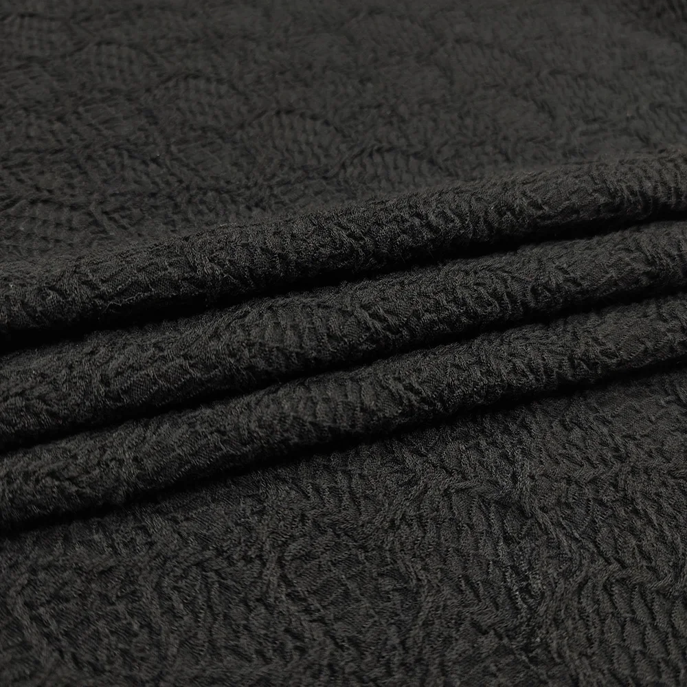 Wholesale In Stock Textiles Wrinkle Resistant Elastic Stretch 92 Poly 8 Spandex Jacquard Knit Fabric For Cloth