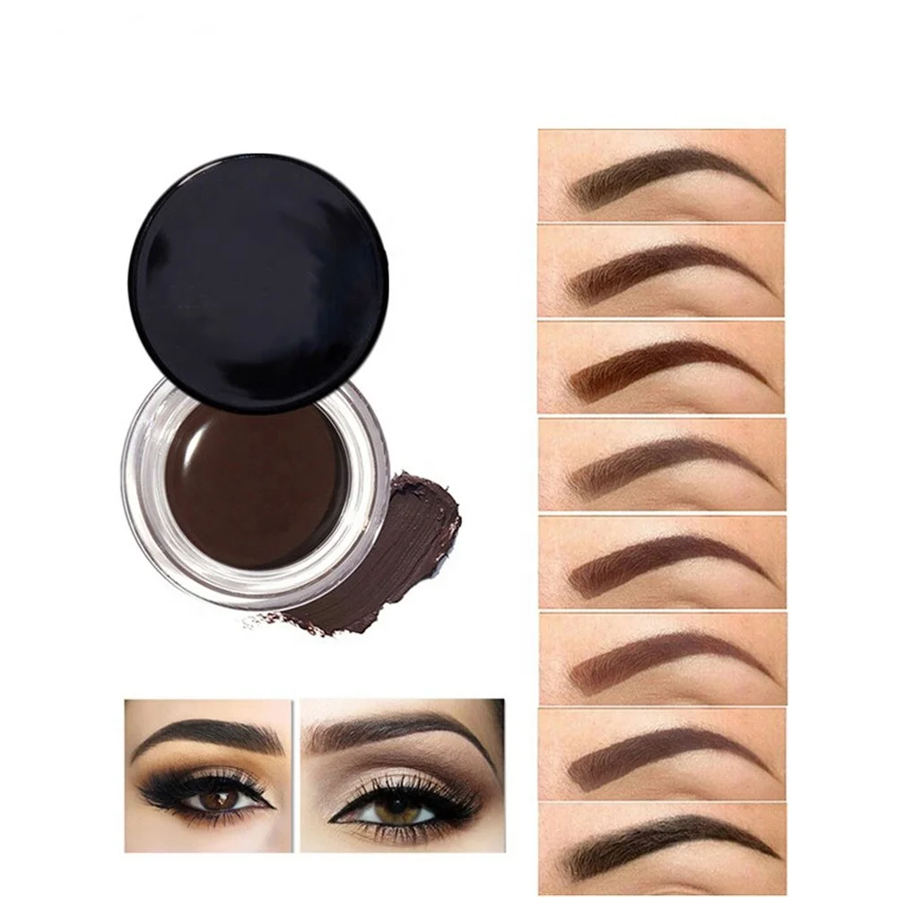
Long Lasting Waterproof Eyebrow Pomade Gel,Eyebrows Enhancers Smooth Eye Brow Makeup 