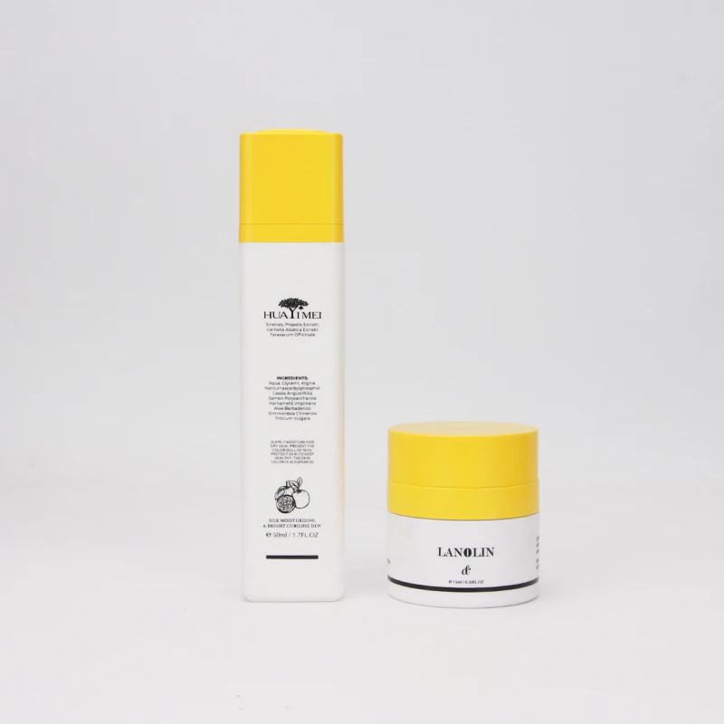 Cosmetic Airless Plastic Jar with 50ml and Plastic Set With Customer Design for Plastic Airless Lotion Bottle Double-wall