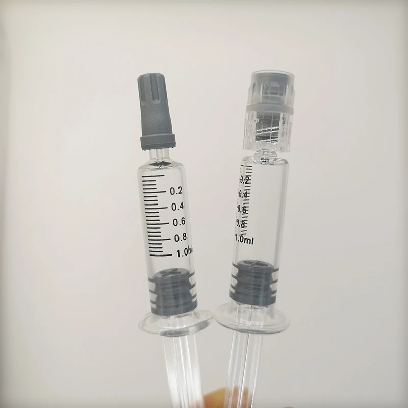 
Prefilled leak proof borosilicate glass syringe 1ml oil tank for storage airtight syringe luer lock head injector for oil 