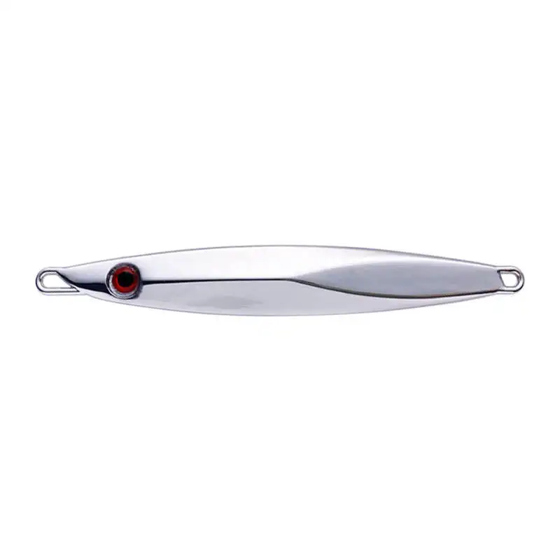 20g 30g 40g 60g 80g 100g 120g Sliver Fishing Jig Metal Shining Mackerel Jigging Lure Long Shot Jigging Lure Saltwater Fishing