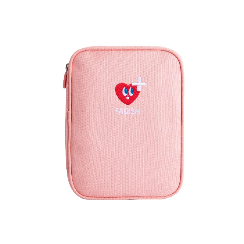 Travel portable medicine bag with large capacity drug pack travel storage bag