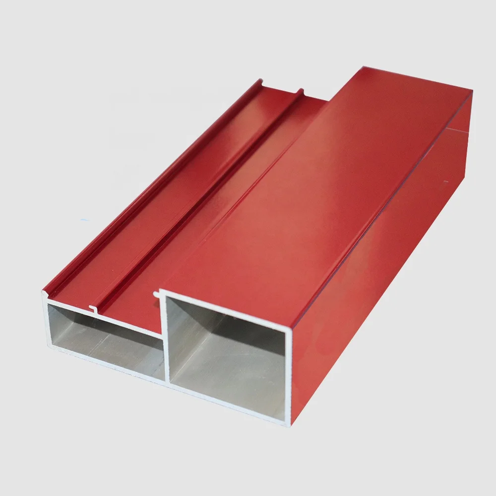 high quality aluminum extrusion profiles powder coating red for window and door 20 years factory direct sale