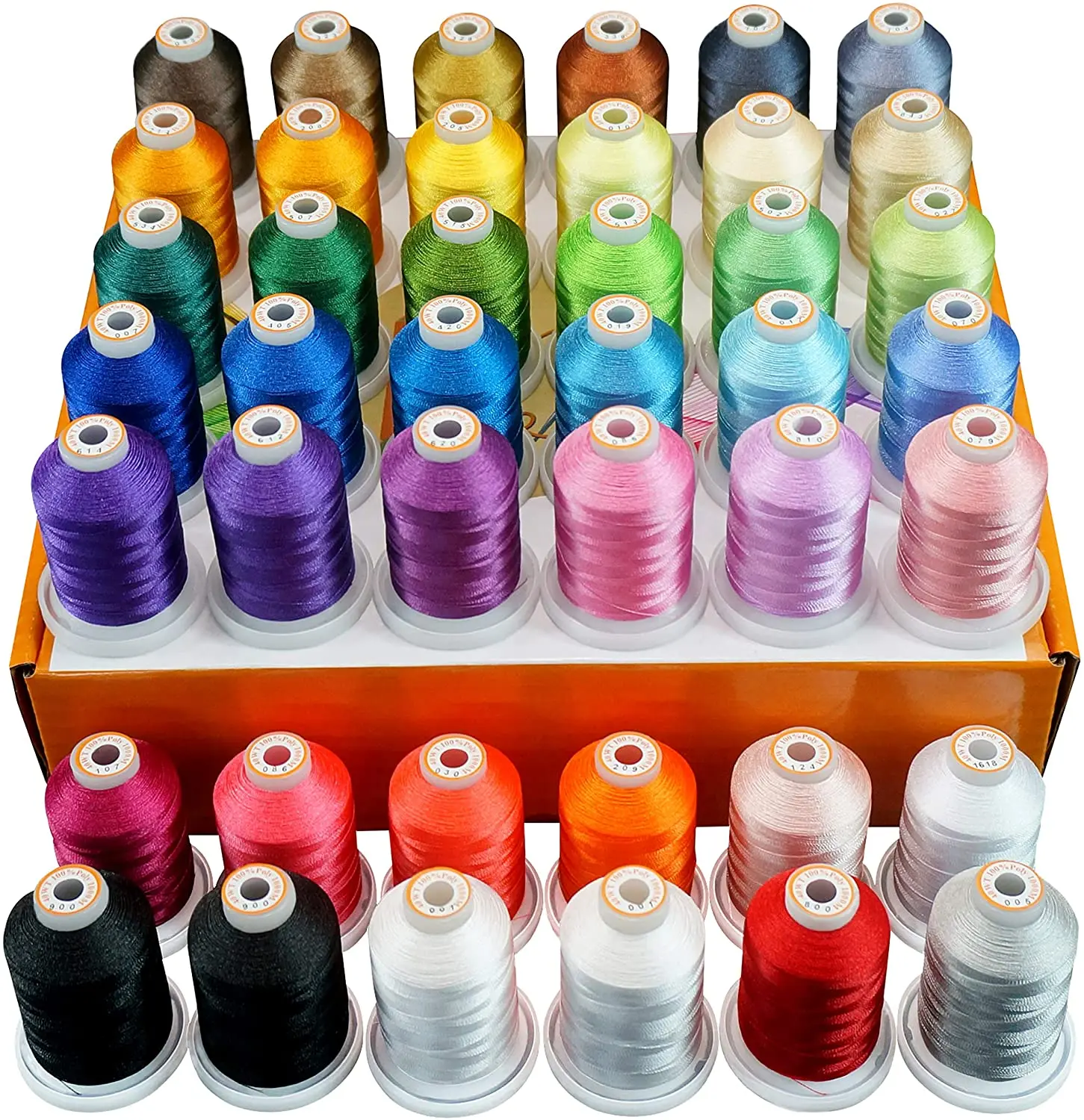 1000M Small Spool  Color 40wt Embroidery Sewing Thread Box
