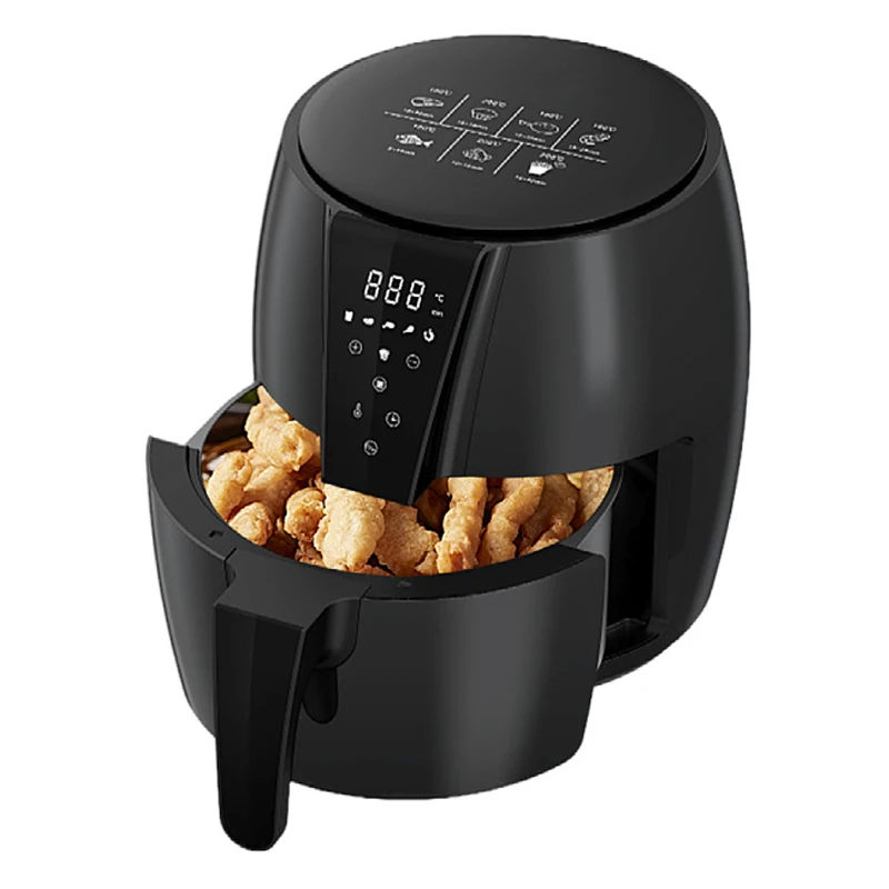 Hot Selling Air Fryers 8 Lites Lcd Display Smart Digital Oil-Free Deep Big Air Fryer with Oil Filter Grill