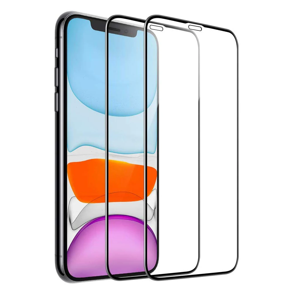 support 5D curved full cover tempered glass for IPhone X XS XR 11 Pro mount max guard screen protector
