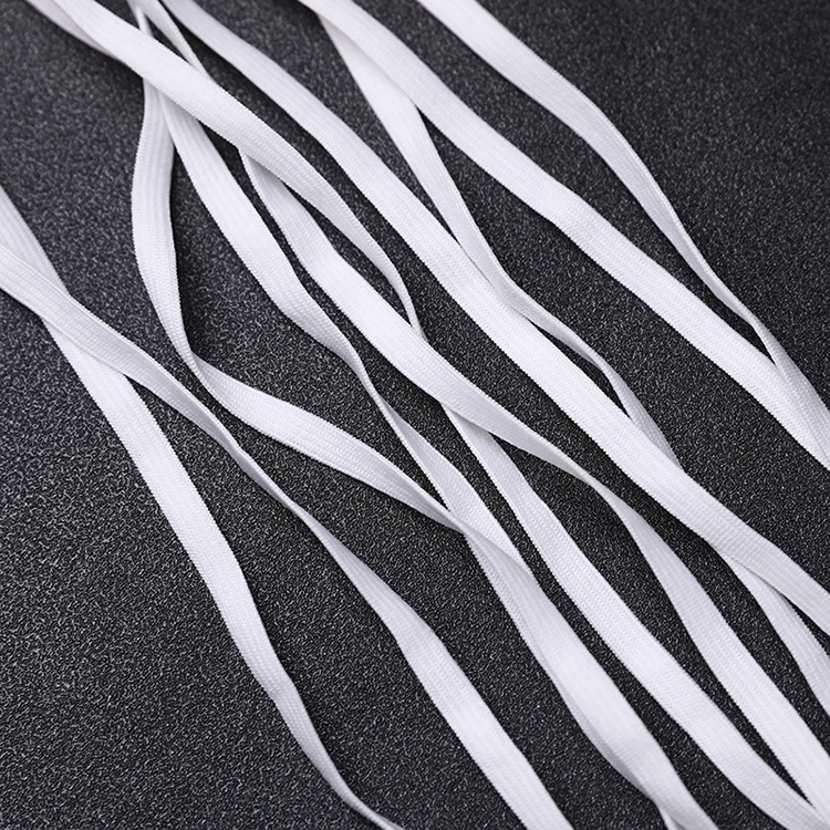 
Eco-Friendly masks A06 ribbon mask ear rope elastic cord mask band cord adjustable for neoprene 