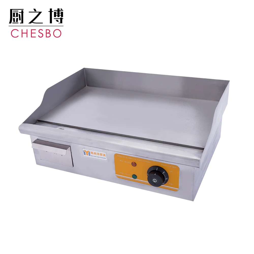 Commercial Countertop Electric Grill Hamburger BBQ Griddle