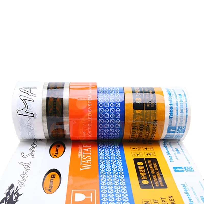 Packaging Adhesive Roll Shipping Custom Logo Printed Clear Fragile Plastic Bopp Packing Tape