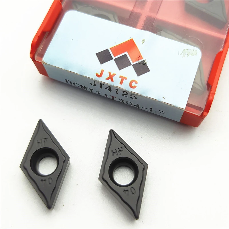 Tungsten Holding Jiangwu DCMT 11T304 11T308 HF JT4125 CNC lathe blade for steel parts External turning tool bar Cutting edge