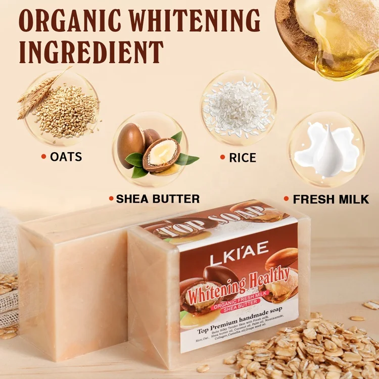 2024 Best Vitamins Oat Niacinamide Healthy Vegan Organic Beauty Face Natural Whitening Handmade Soap For Black Skin