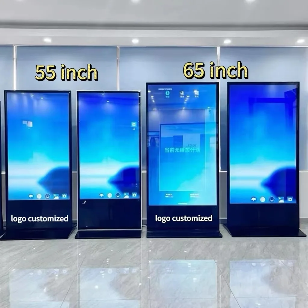 Professional Customized indoor shop window display Full HD commercial Digital Signage Floor standing advertising video player