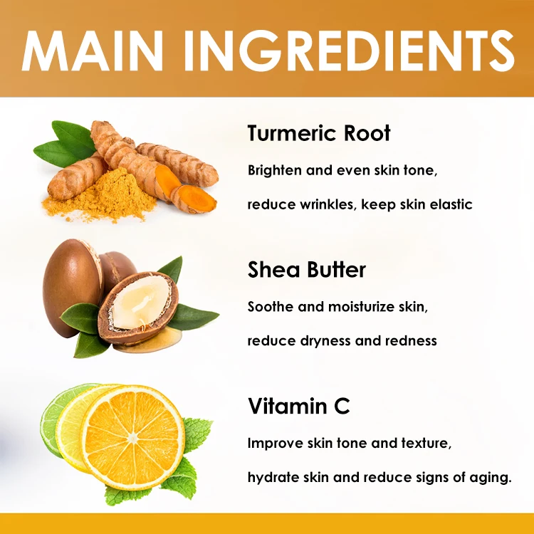 Luxfume Wholesale Turmeric Bar Soap Handmade Organic Turmeric Soap For Skin Whitening