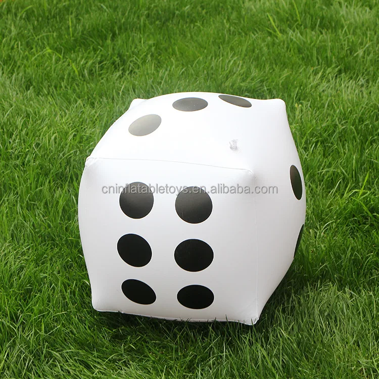 New Hot Sales customized PVC inflatable dice game Big dice Bar KTV point toys for Arcade advertising toys