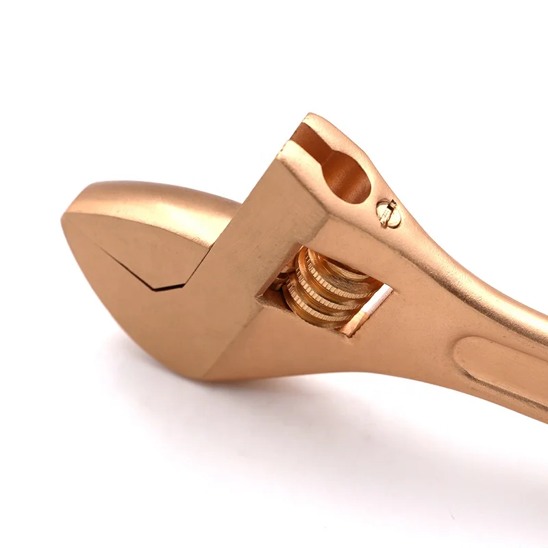 WEDO UKAS BAM & GS FM ISO9001 FM DIN Standard Certificate die-forged Non-sparking Non-magnetic Adjustable Wrench