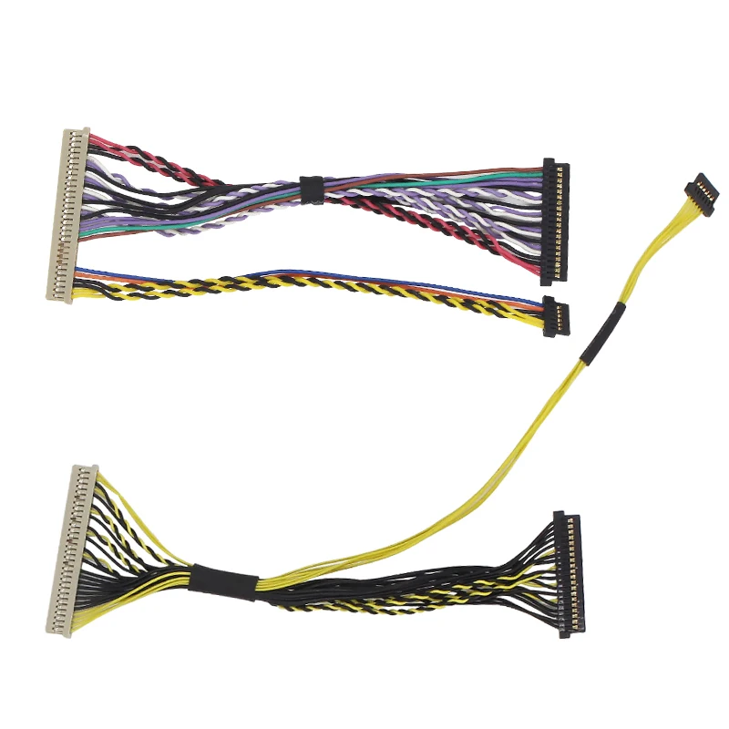 I-pex 20453-20455 40 Pin Ribbon Cable Led Lvds Cable 1ch 6bit For 1366x768 Panel Lvds Cable