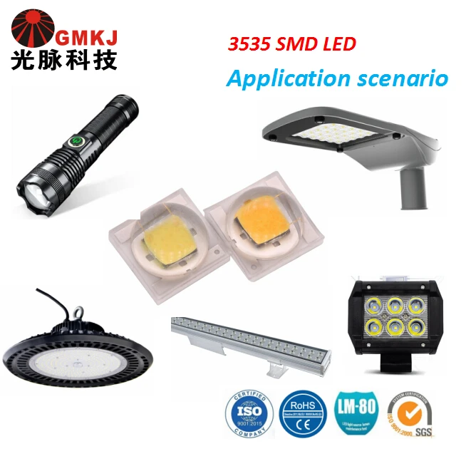 led chip 3w 3v 3535 package power led 3v chip led 3500k base 5w 10w white CCT CRI 70 3W led chip