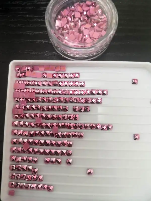 L- 2 DMC 447 Diamond Painting Square Resin Drills AB Crystal Jelly Glitter Metallic Fairy Glow in the Dark Dust Pixie Diamonds