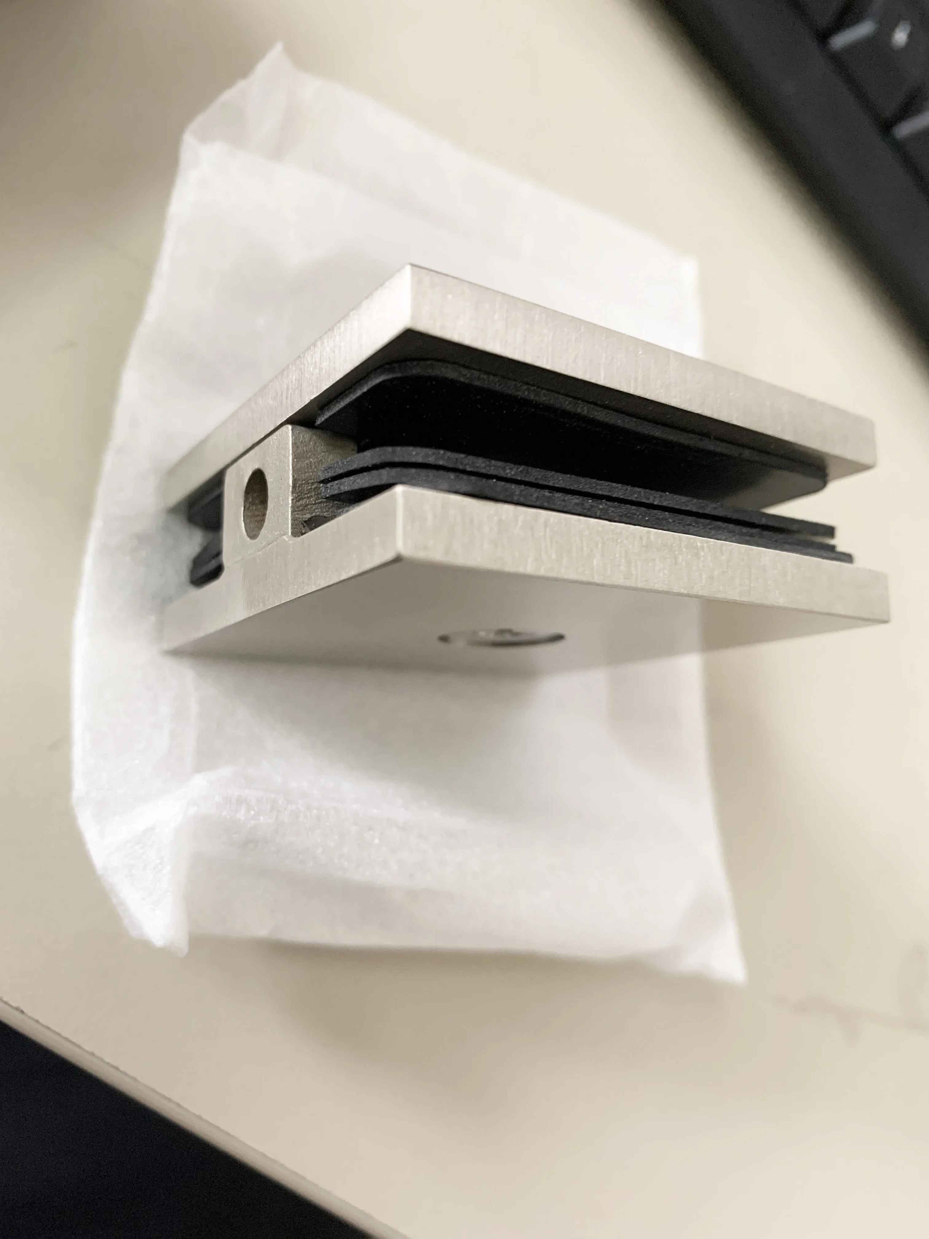 Condibe wall mounting shower door glass clips