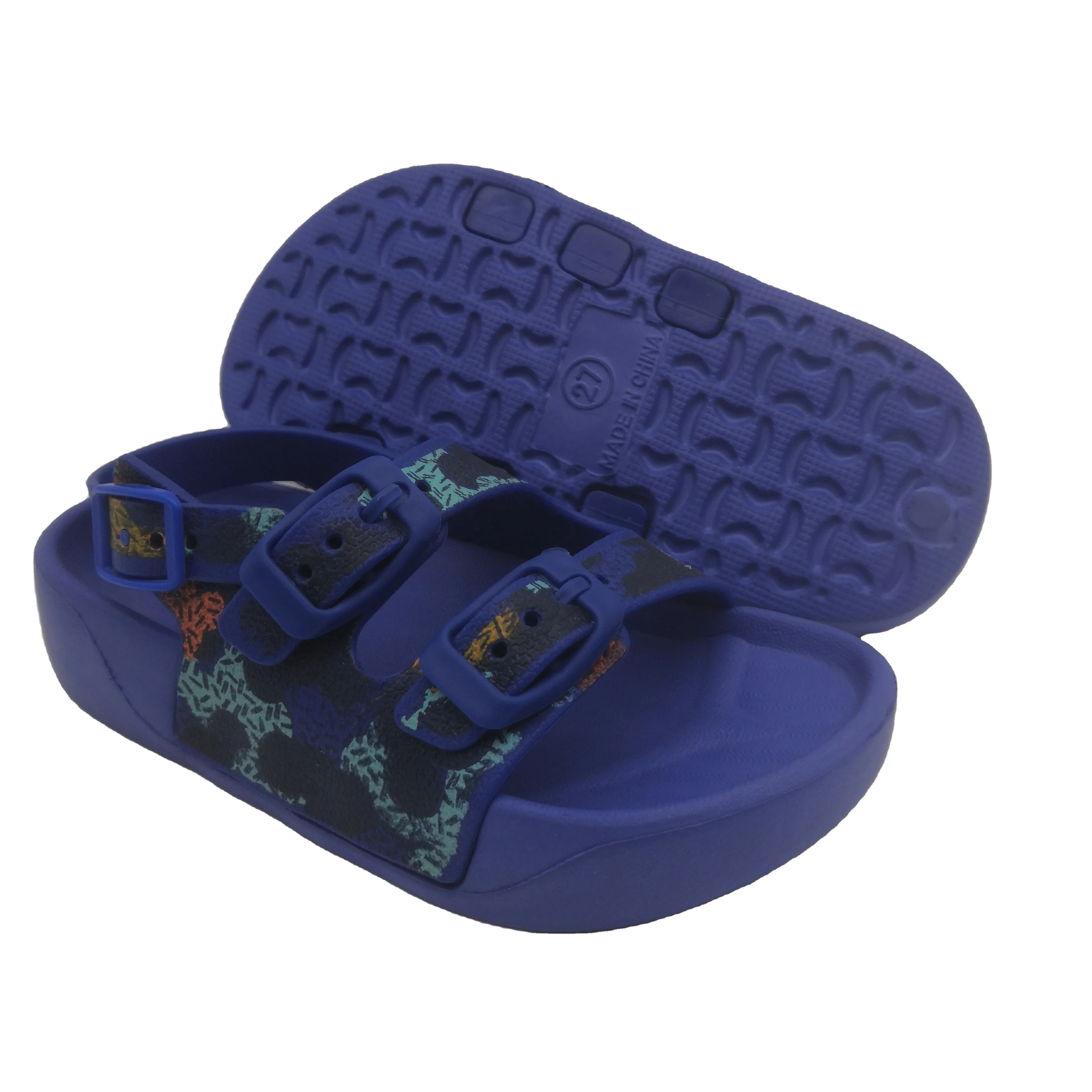 
outdoor summer printing sandals children EVA shoes kids clogs 