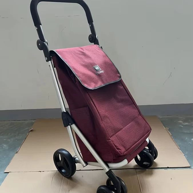 customized size mesh metallic 4 wheels supermarket shopping cart trolley for hypermarket