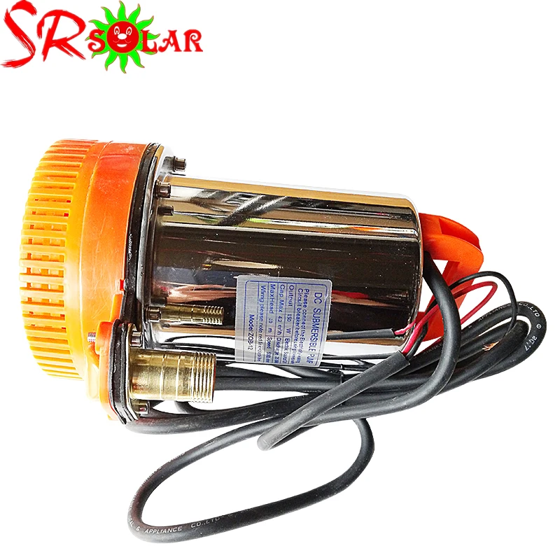 brushless motor solar powered 12v dc submersible water pump for swimming pools