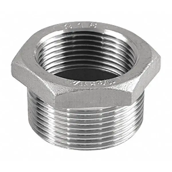 Home Brewing 304 Stainless Steel Hex Bushing, 3/4 in x 1/2 in Pipe Fitting