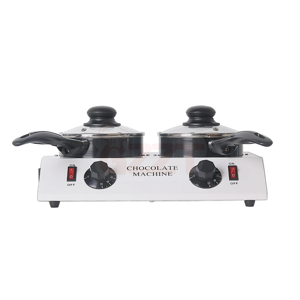 2.5kg 2 Pots Professional Commercial Electric Tempering Chocolate Melting Warmer Pot Chocolate Melters Machine