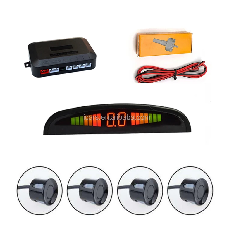 Buzzer / LED / LCD wholesale front rear parking sensor 8 front and rear parking sensor kit