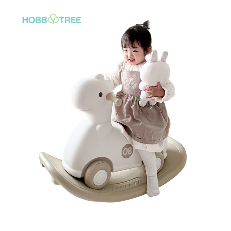 Dinosaur Jr. themed plastic rocking horse  cute baby learning to walk riding horse toy