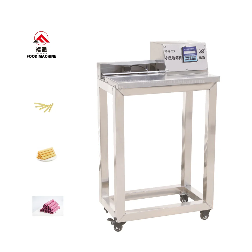 Small food equipment egg roll roller kue semprong rolling machine seaweed rolling machine