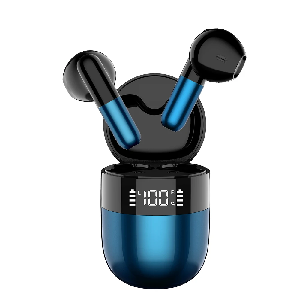 J28 LED Display Earbuds Mini Mobile Phone Power Bank Long Battery Bluetooth Earphone Sports Stereo Stylish Wireless Headset