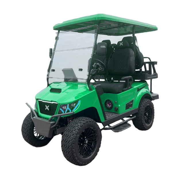 TOP GOLF  Brand Lifted 4 Passenger Golf Car Brand Hunting Buggy New 4 Wheel Electric Club Car Golf Cart For Sale