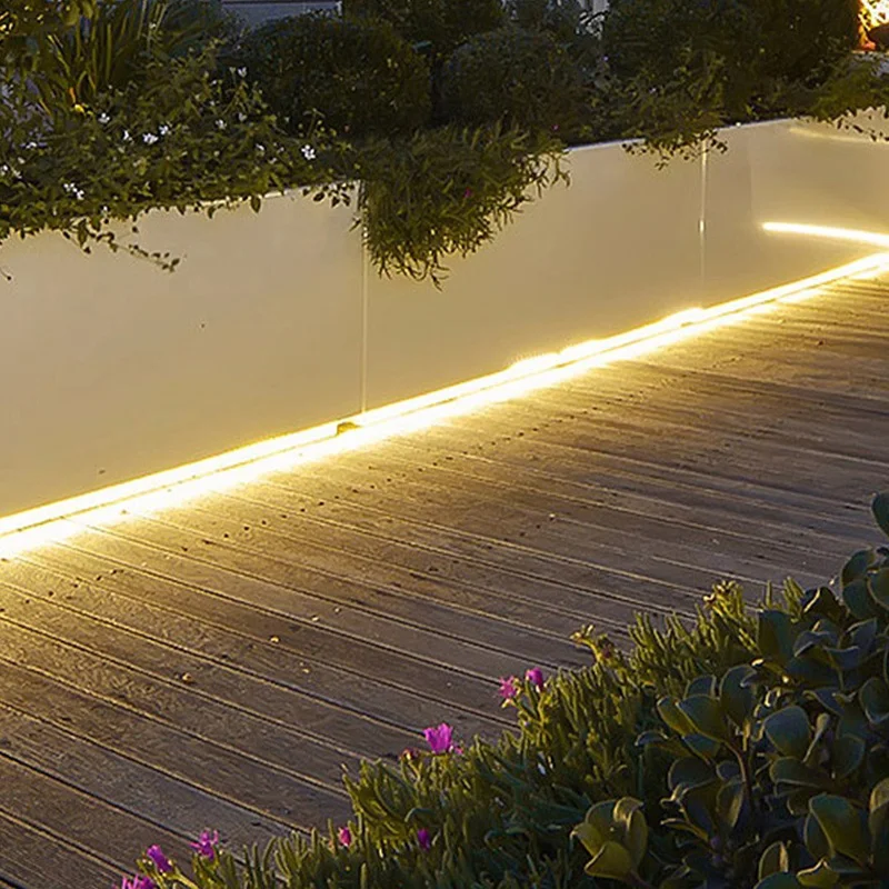 220V 2835 240D Flexible Strip Lighting IP67 Outdoor Waterproof For The Hotel Plaza Mall Library House Decoration