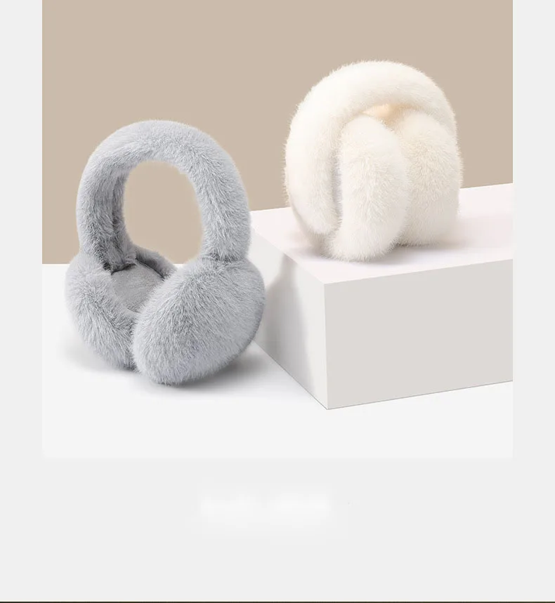 Winter Warm Outdoor Ear Muffs Fake Fur Soft Hand feel  Padded Inside Best Selling Popular With Young Lady