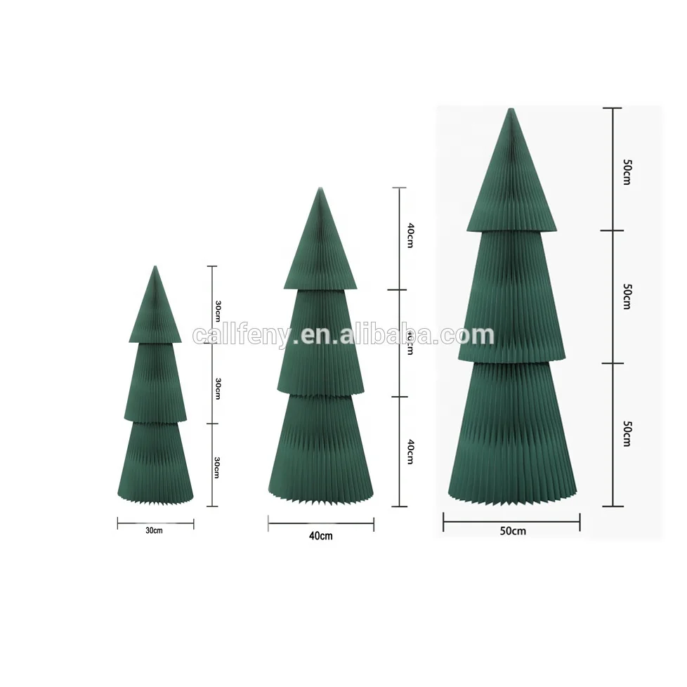 Eco-friendly 180gsm Paper Three-layer Paper Tree for Christmas festival Decorations,Hone Decoration Window Dispaly