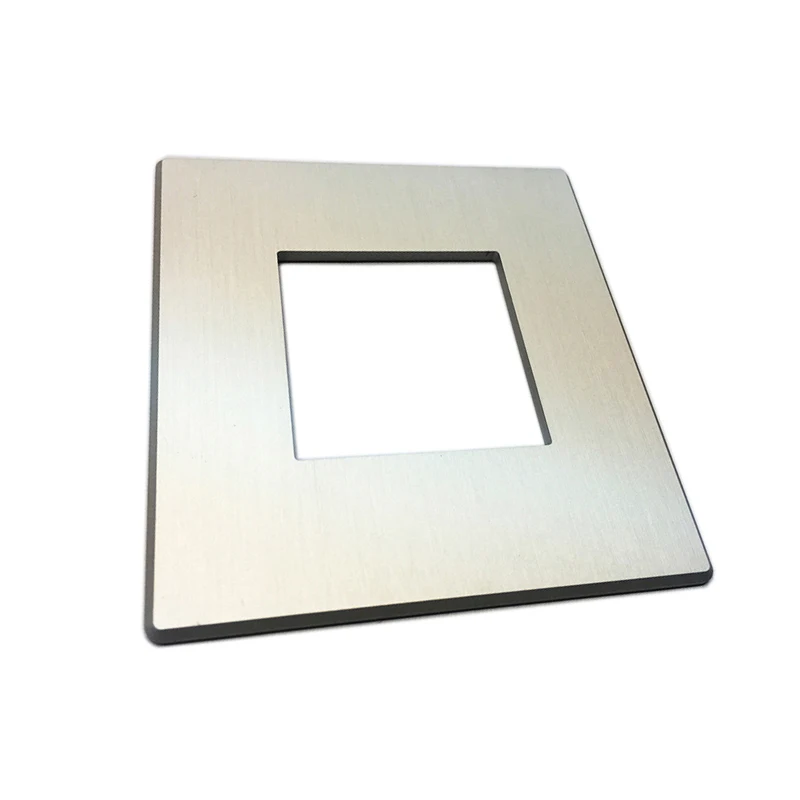 Brushed Aluminum Decorative 86 Faceplate