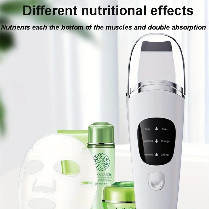 Professional Ultrasonic Skin Scrubber For Face