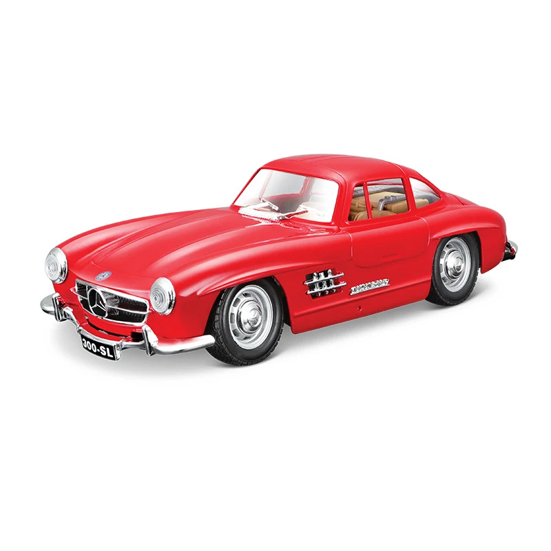 Bburago 1:24 мерседес Benz 300 SL классическая модель автомобиля из сплава Коллекционная Подарочная литая игрушка хобби коллекционная