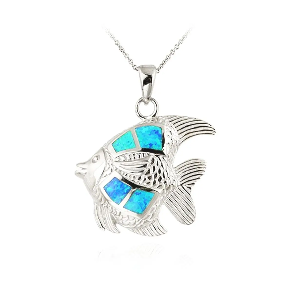 Sterling Silver Jewelry 925 Custom Designed Jewelry Opal Flower Pendant Opal Stainless Steel Opal Pendants